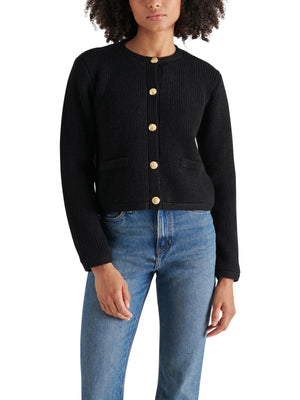 STEVE MADDEN FANTINO SWEATER IN BLACK