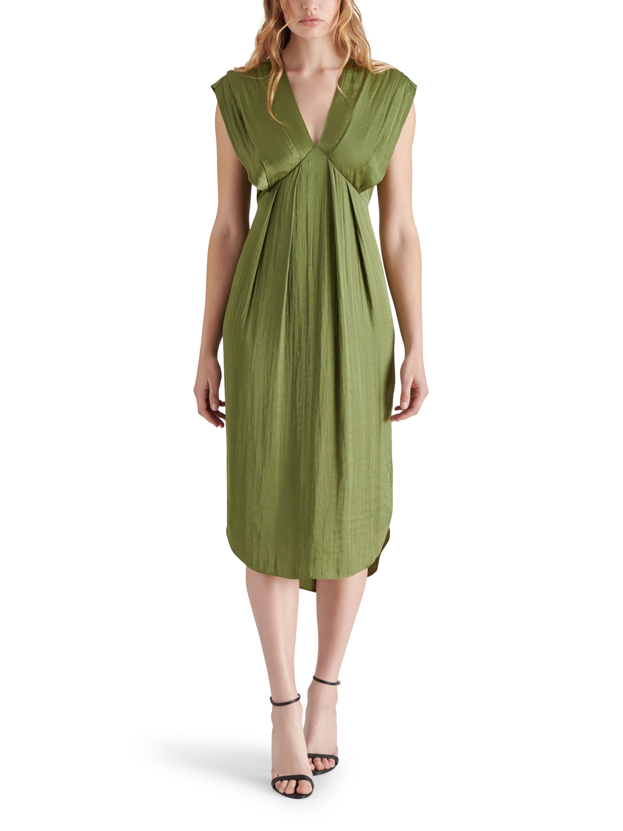 STEVE MADDEN CLARISSA DRESS IN BURNT OLIVE