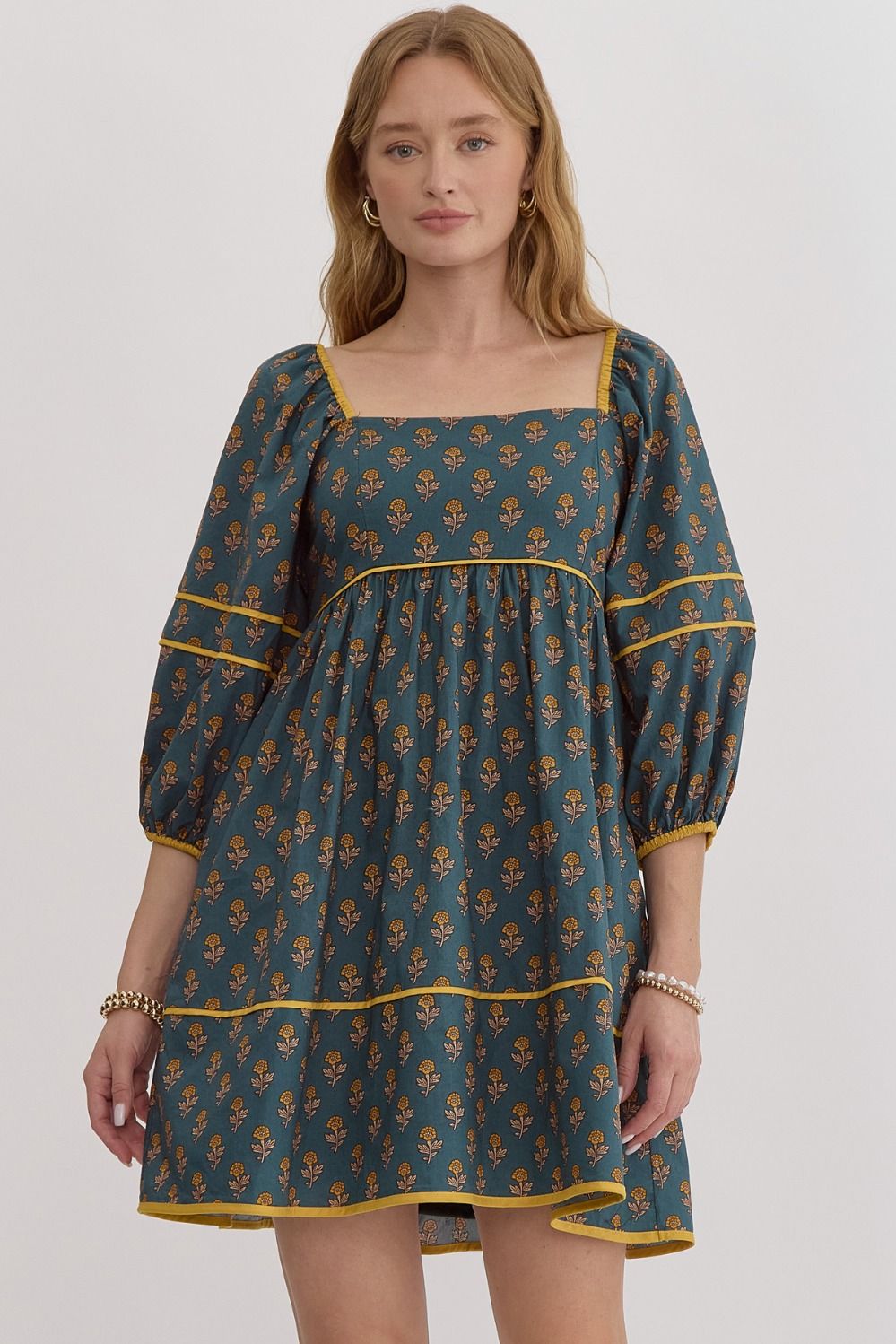 ADA DRESS IN HUNTER GREEN