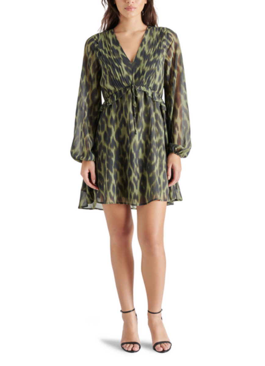 STEVE MADDEN RAMI DRESS IN LEOPARD