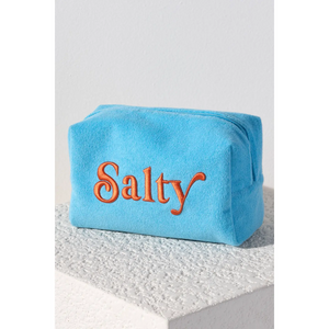 SOL SALTY ZIP POUCH IN TURQUOISE