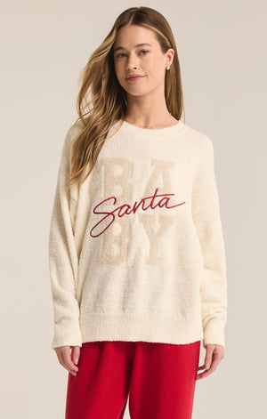 Z SUPPLY SANTA BABY COZY SWEATER SEA SALT