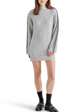 STEVE MADDEN GEMMA DRESS IN HEATHER GREY