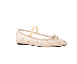 CHINESE LAUNDRY ADETTE STONE MESH FLAT NUDE