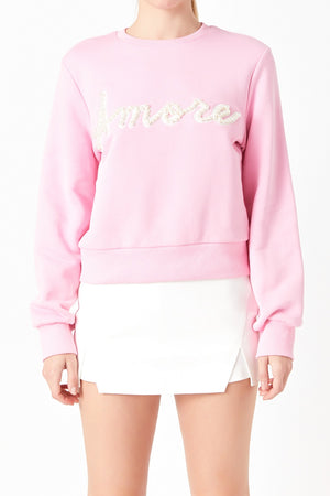 VALERIE AMORE SWEATSHIRT IN PINK