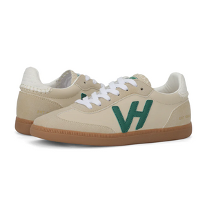 VINTAGE HAVANA CRISP SNEAKER IN BONE & GREEN