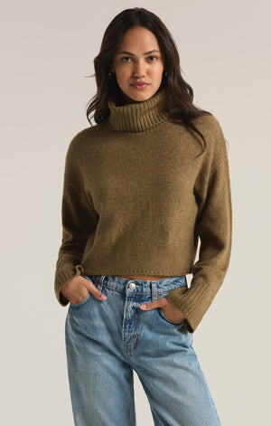 Z SUPPLY URSA SWEATER TOP IN MARTINI