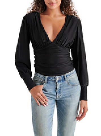 STEVE MADDEN KALI BODYSUIT IN BLACK