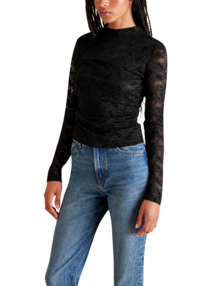 STEVE MADDEN CHERIE TOP IN BLACK