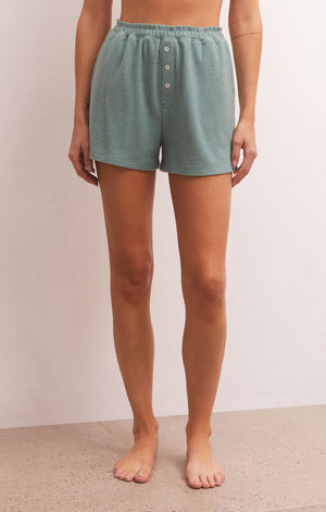 Z SUPPLY COZY DAYS THERMAL SHORT IN WASHED JADE
