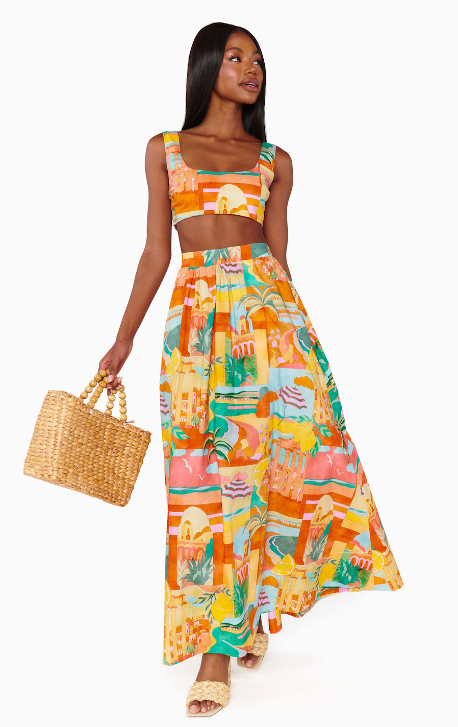 SHOW ME YOUR MUMU PISA MAXI SKIRT IN POSTCARDS FROM ITALIA