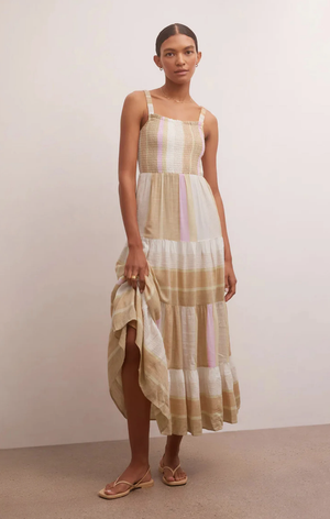 Z SUPPLY KYARA STRIPE MIDI DRESS