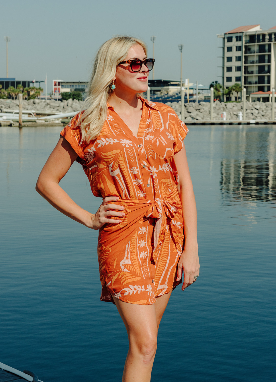 Orange gameday outlet dress