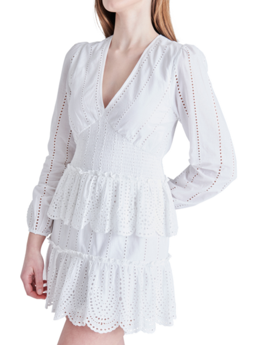 STEVE MADDEN RAQUELLE DRESS IN OPTIC WHITE