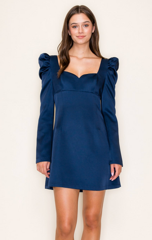 LOLA DRESS IN NAVY