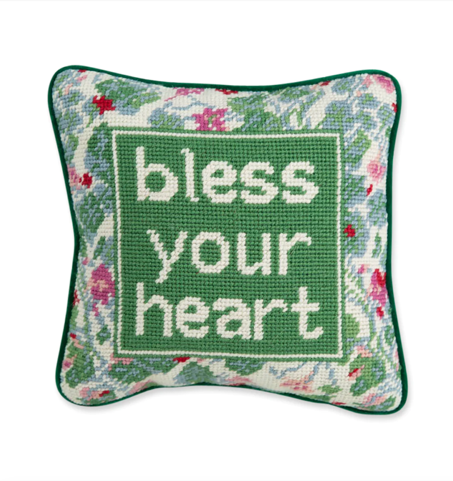 35 Needlepoint word pillows to get you stitching