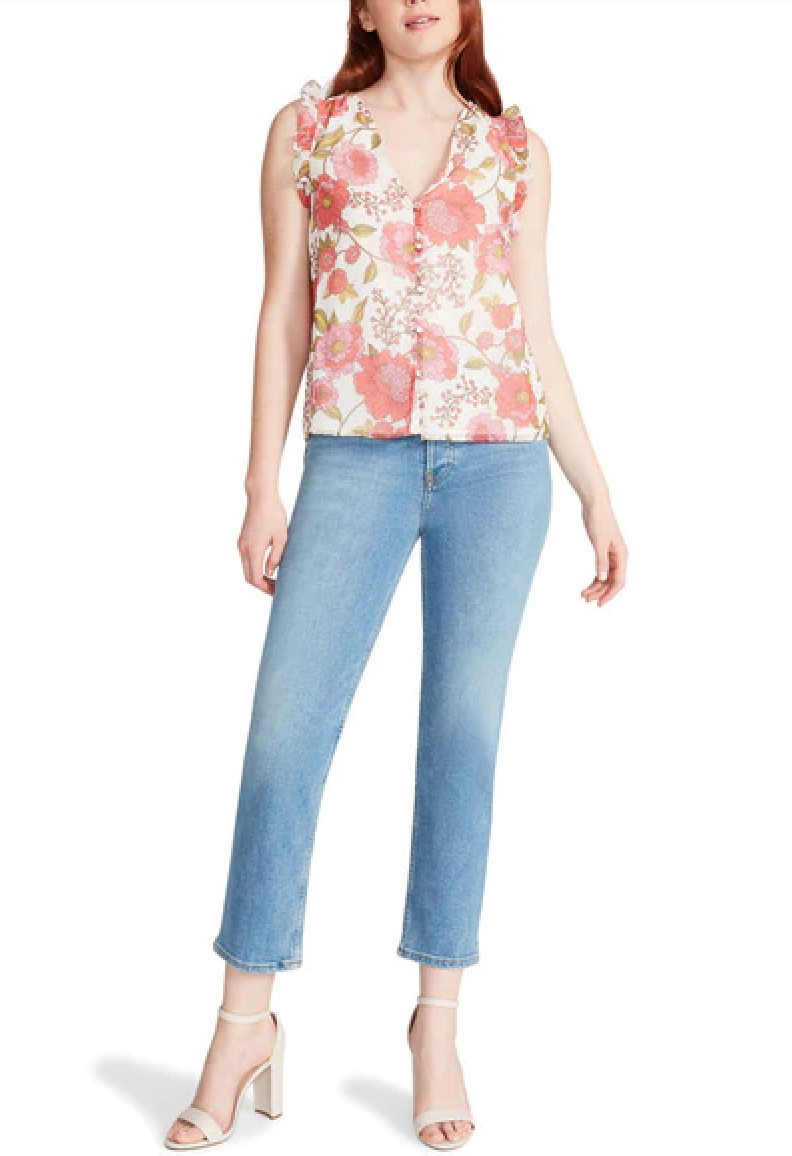 STEVE MADDEN LORETTA TOP IN VINTAGE ROSE