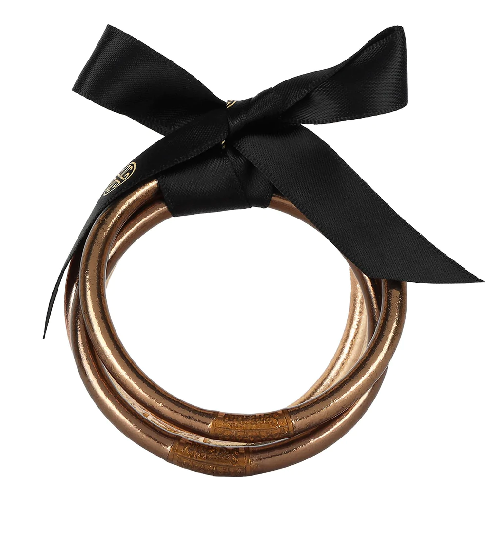 BUDHAGIRL FAWN ALL WEATHER BANGLES PACK OF 4 Indigeaux