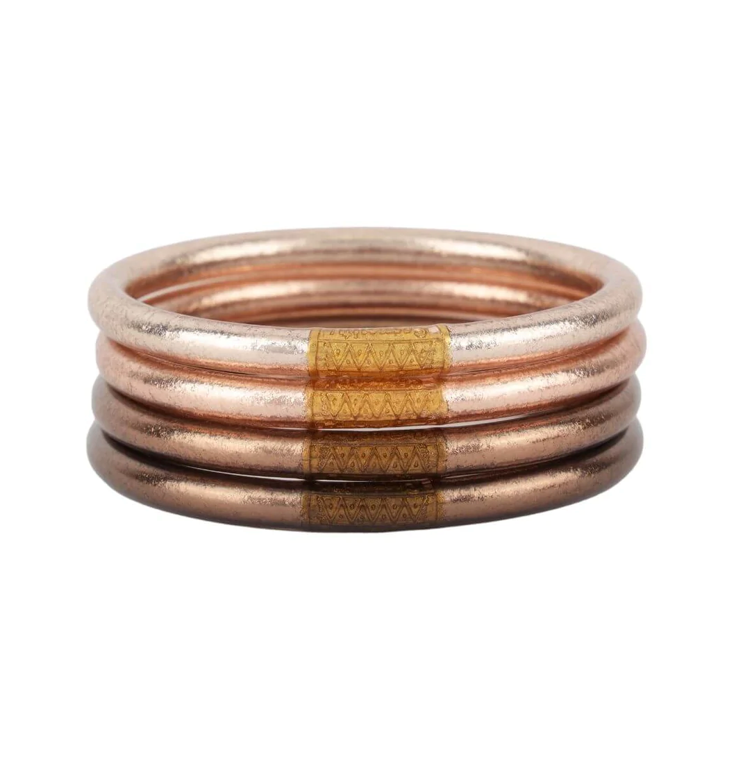 BUDHAGIRL FAWN ALL WEATHER BANGLES PACK OF 4 Indigeaux