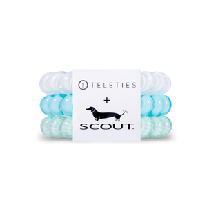  TELETIES - LARGE You can throw all your other hair ties away because these are the ultimate replacement to the traditional hair tie! It is like a hair tie and bracelet in one! Not only are they water-resistant, reduce damage to your hair, have a strong grip, and decrease creases, they also look good on your wrist! 