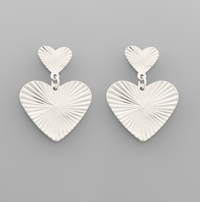 EROS METAL HEART EARRINGS: MORE COLORS