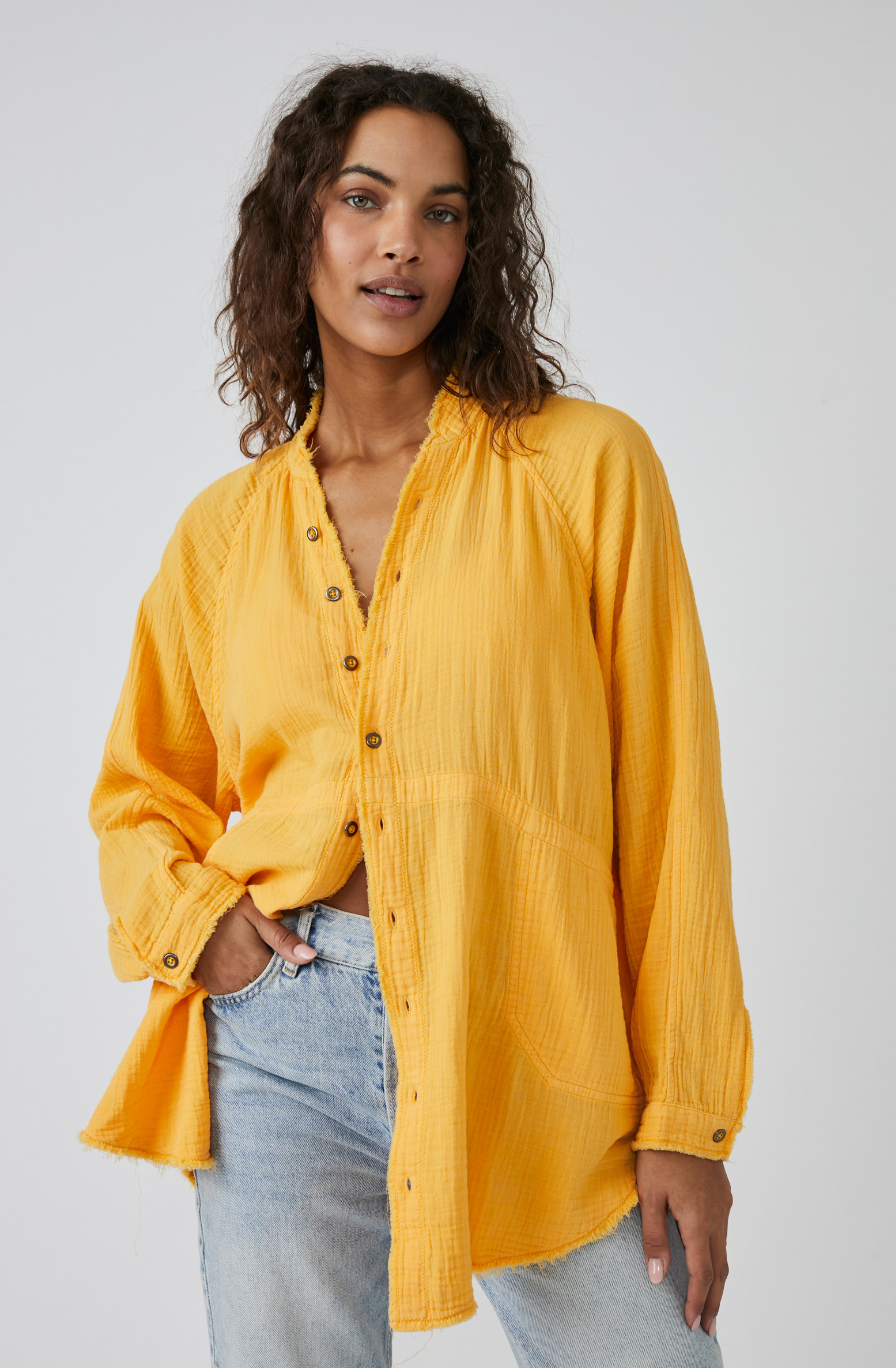 FREE PEOPLE SUMMER DAYDREAM TUNIC IN BIRD OF PARADISE