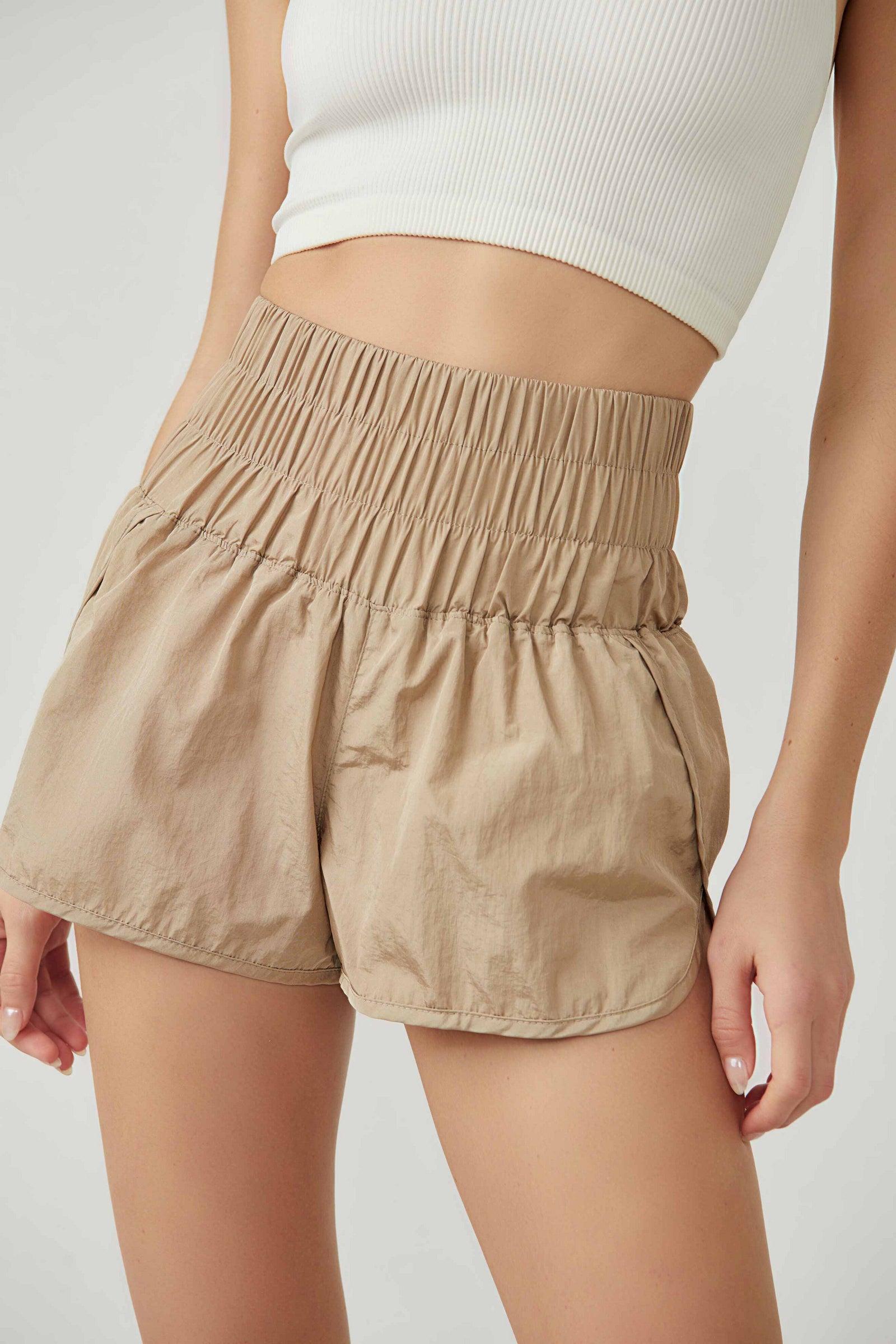 FREE PEOPLE WAY HOME SHORT IN CLAY
