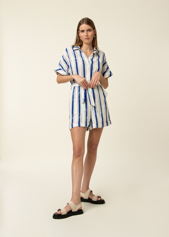 LILY ROMPER IN BLANC
