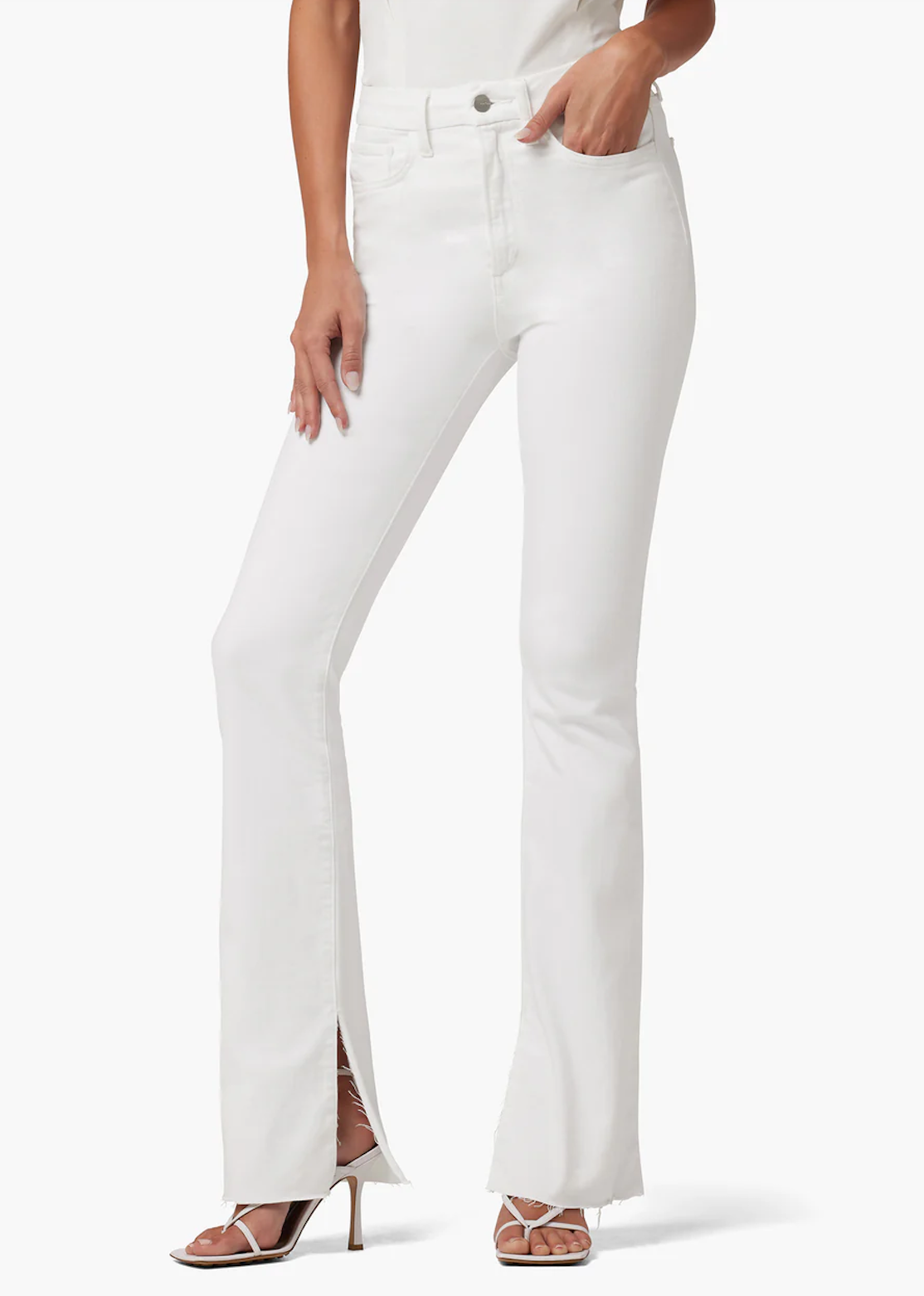 JOES JEANS THE HI HONEY CURVEY BOOTCUT IN WHITE