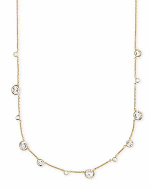 KENDRA SCOTT CLEMENTINE NECKLACE GOLD METAL WHITE