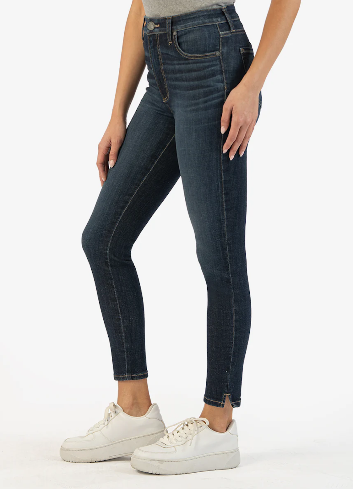 KUT FROM THE KLOTH CONNIE HIGH RISE ANKLE SKINNY IN HERO