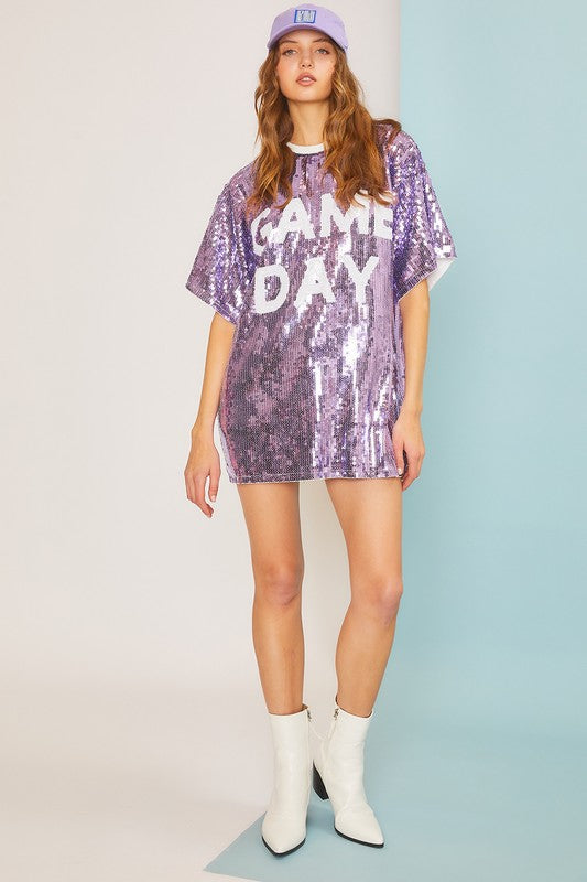 GAME DAY TUNIC TOP IN PURPLE
