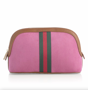 SHIRALEAH BLAKELY ZIP POUCH IN RASPBERRY