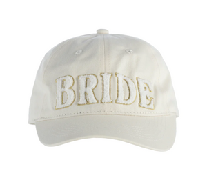 BRIDE BASEBALL HAT IN IVORY
