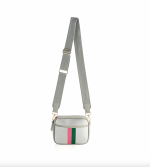 SHIRALEAH STANTON CAMERA BAG IN SILVER