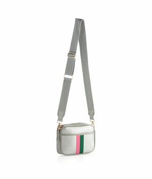 SHIRALEAH STANTON CAMERA BAG IN SILVER
