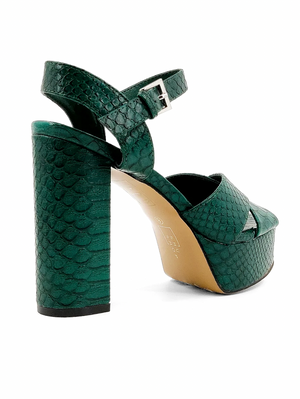 SHUSHOP EUGENIA HEEL IN GREEN