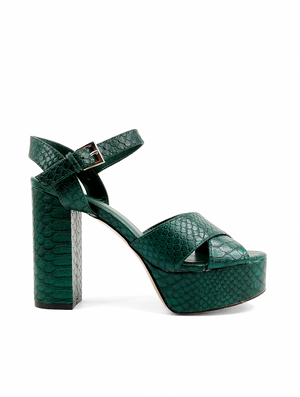 SHUSHOP EUGENIA HEEL IN GREEN