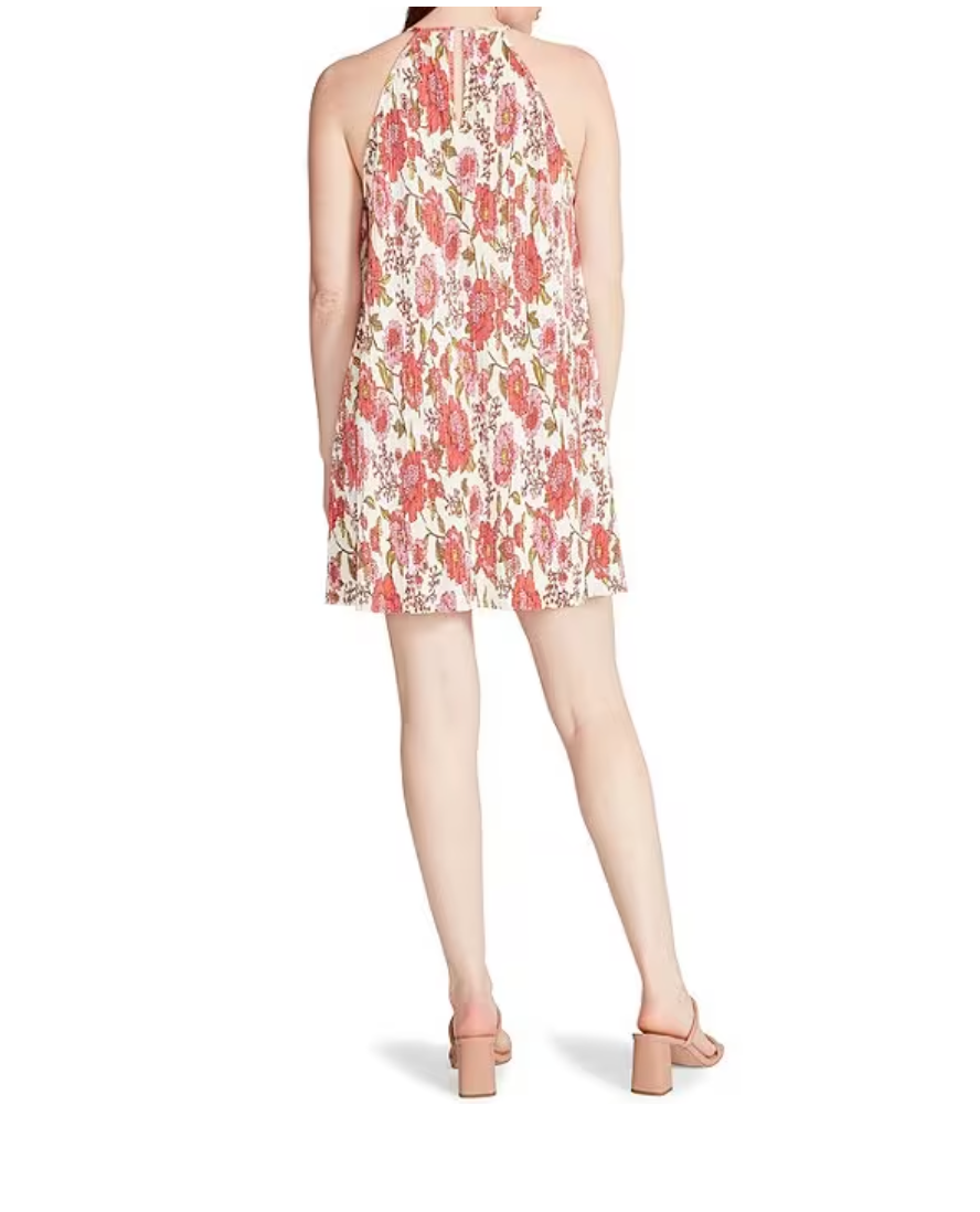 STEVE MADDEN ADA FLORAL PRINT SHIFT DRESS IN VINTAGE ROSE