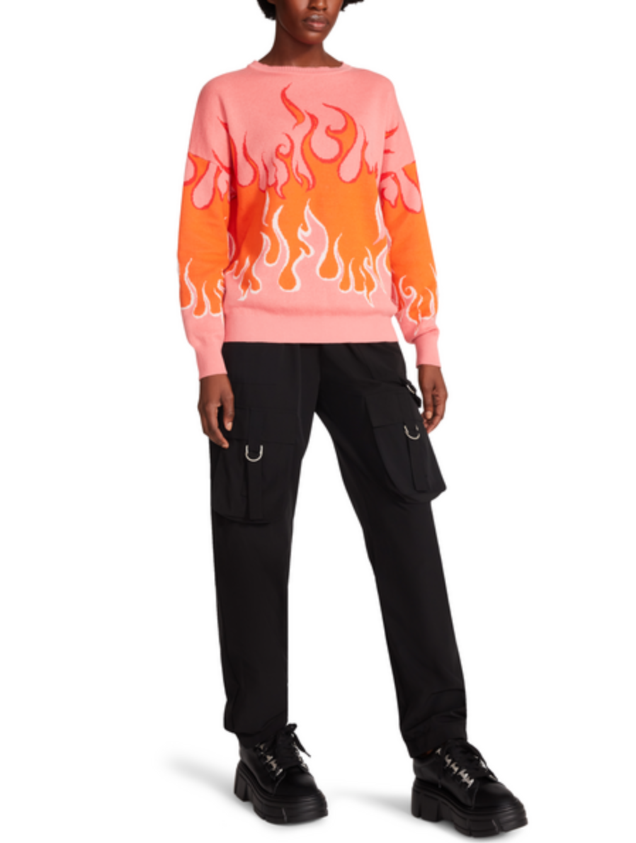 STEVE MADDEN LIVIA SWEATER IN FLAMES