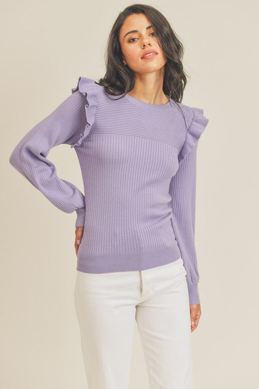 TAYLOR SWEATER IN LAVENDER