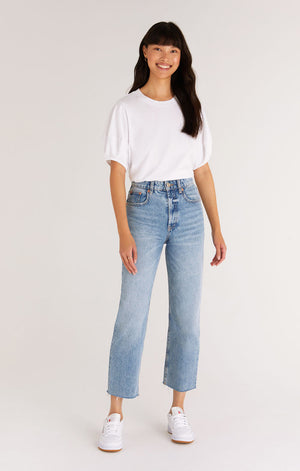 Z SUPPLY CHARLIZE COTTOM TOP IN WHITE