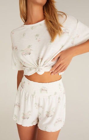 Z SUPPLY KYLIE PALM SPRINGS TEE IN BONE