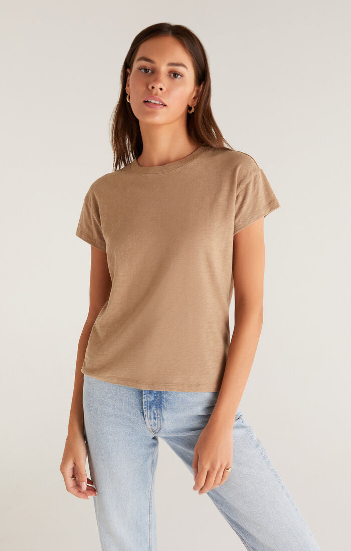 Z SUPPLY MODERN SLUB TEE IN DRIFTWOOD