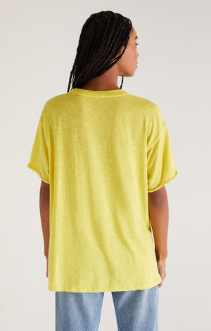Z SUPPLY REBEL OVERSIZED TEE IN LIMESTONE