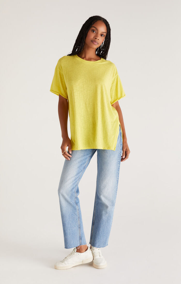 Z SUPPLY REBEL OVERSIZED TEE IN LIMESTONE