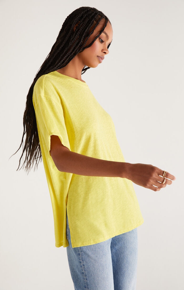 Z SUPPLY REBEL OVERSIZED TEE IN LIMESTONE
