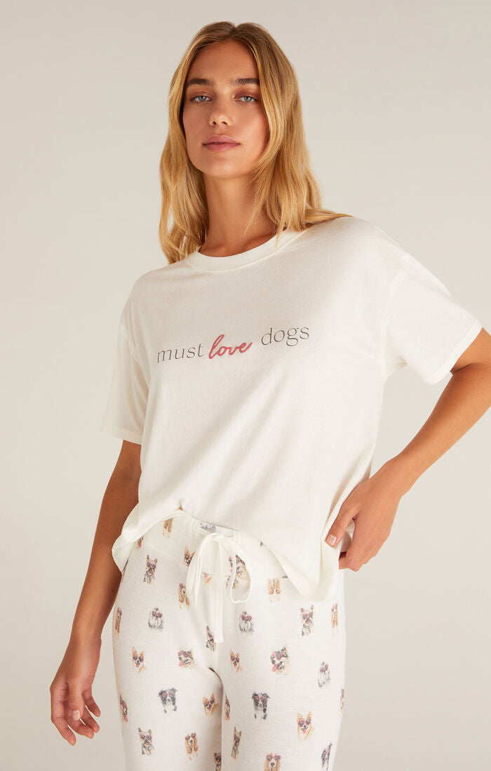 Z SUPPLY RELAXED DOG TEE IN BONE