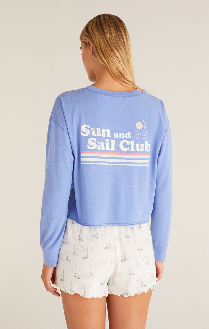Z SUPPLY VINTAGE SAIL TEE IN OCEAN BLUE