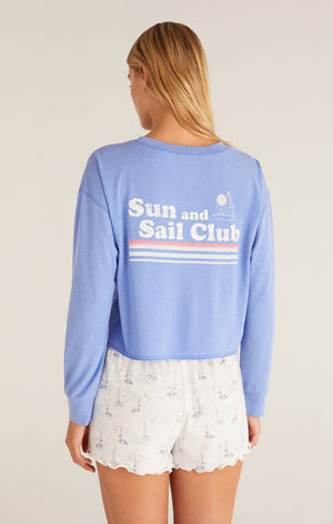 Z SUPPLY VINTAGE SAIL TEE IN OCEAN BLUE
